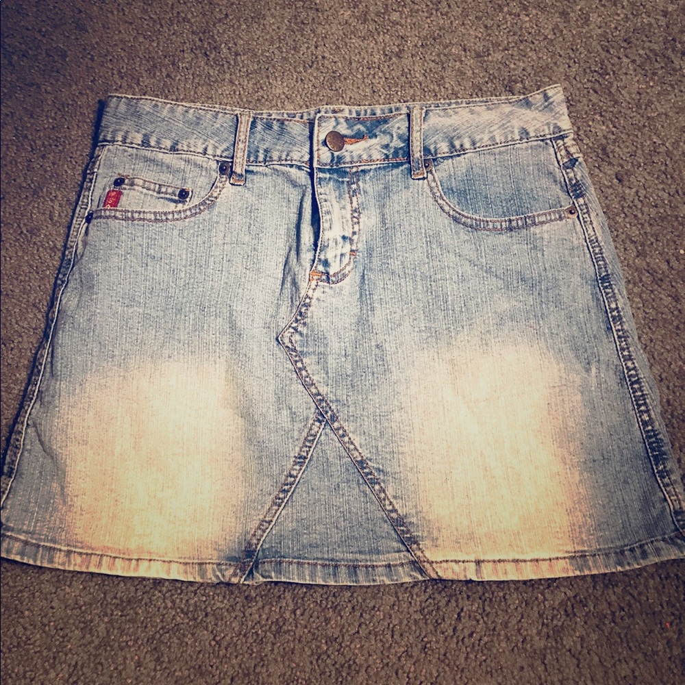 Mudd Women Denim Jean Mini Skirt Size 3